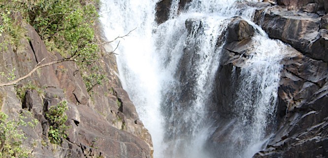 big natural waterfall found while on vacation with belize sailing vacations