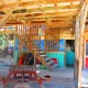 brightly colored store in belize