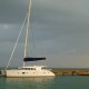 Doris Docked at sunset in the blue green waters of belize