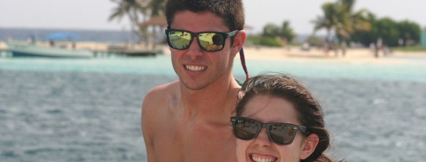 family near remote island in belize