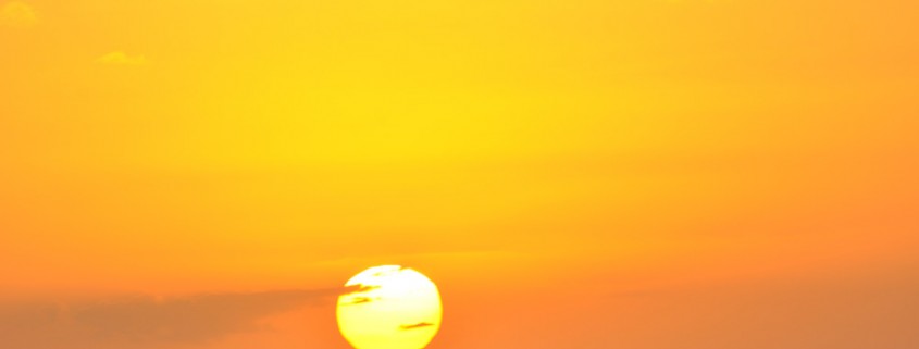 guest photo sunset over island in belize