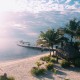 luxury resort and long dock in belize