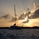 Sunset on Luxury catamaran Yacht in Belize